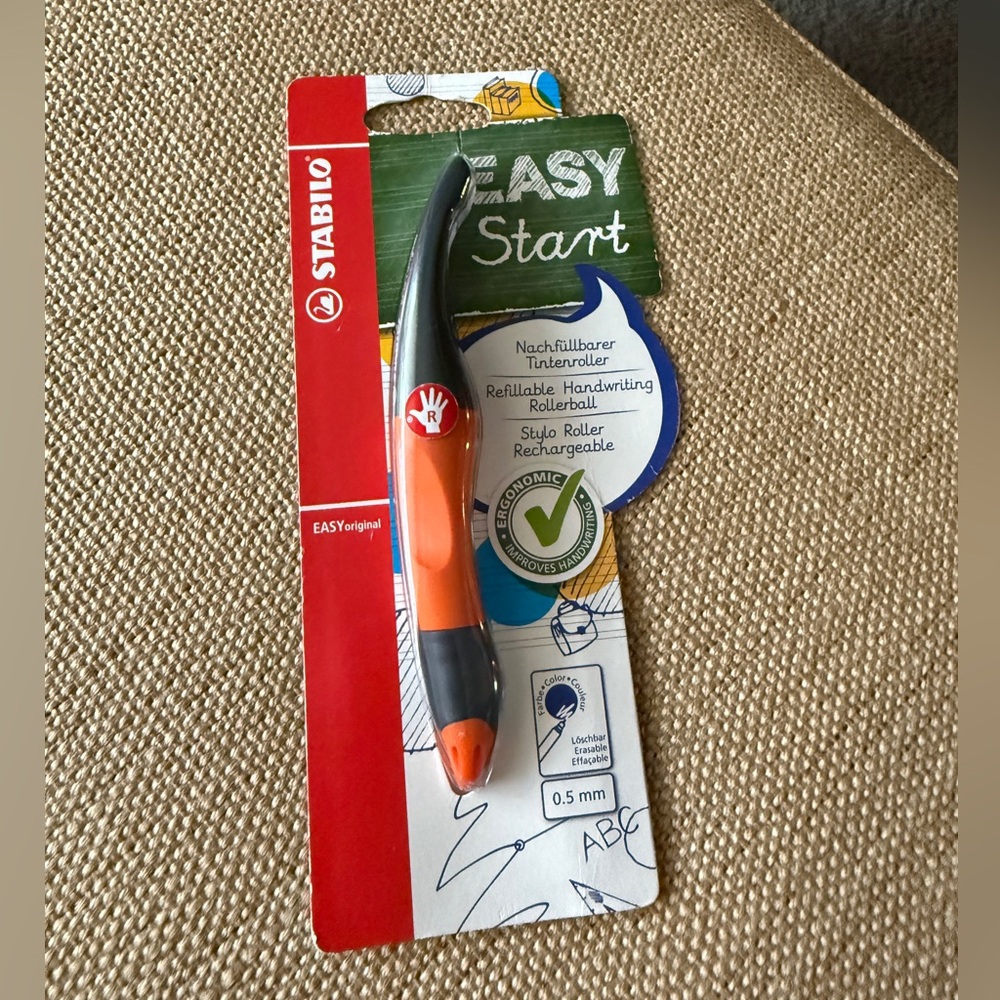 Stabilo EASY Start Rollerball Pen – Right-Handed,‎ NEW in Package